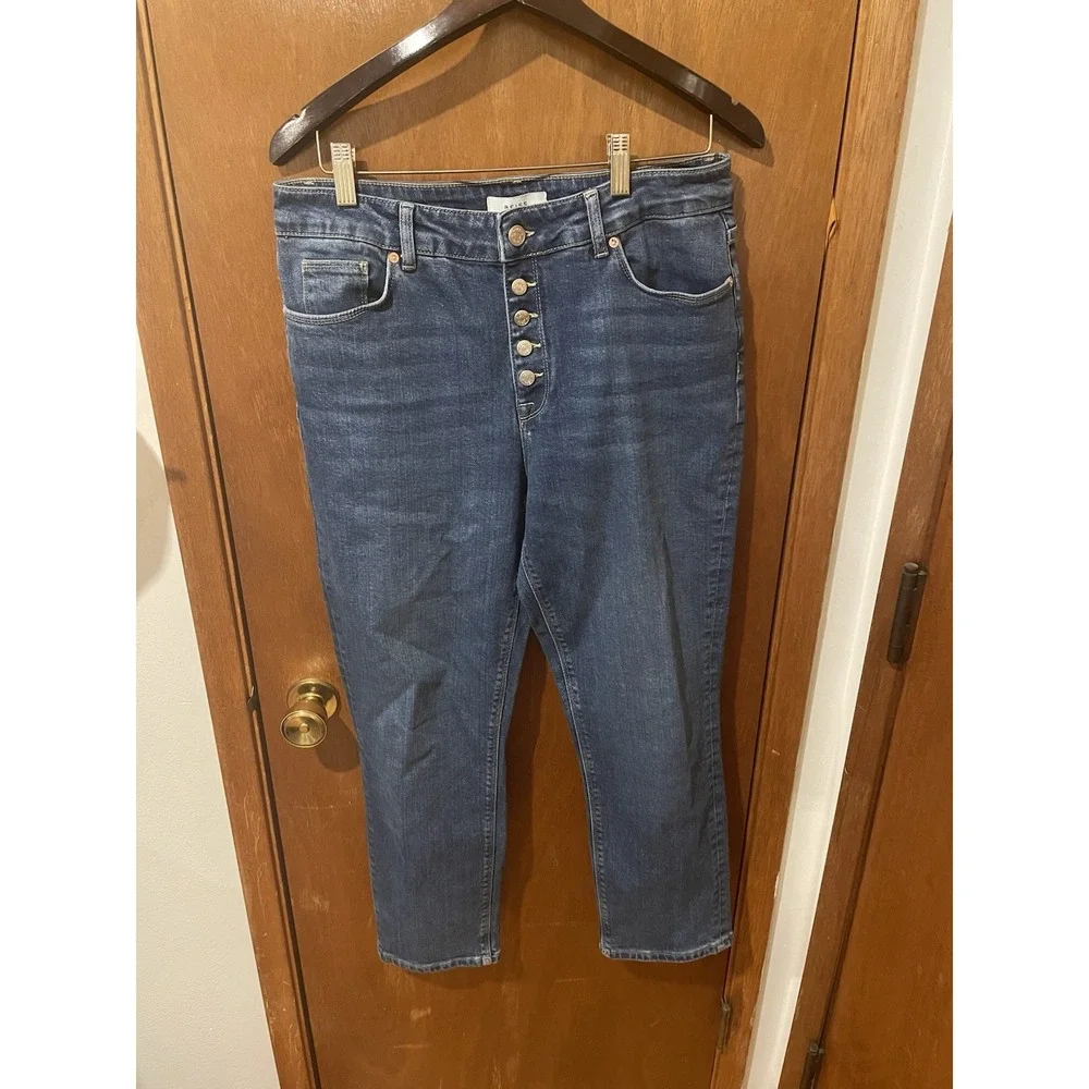 Reiss Bailey High‎ Rise Cropped Jeans Size 30 Women's